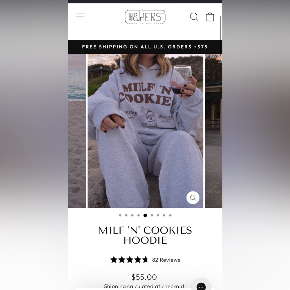 Hubs and Hers 'MILF 'N COOKIES' Hoodie